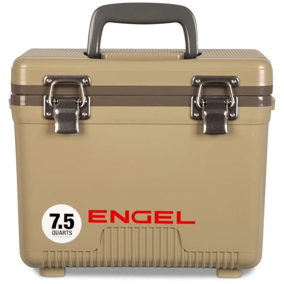 ENGEL 7.5 Qt Leak-Proof Compact Insulated Drybox Cooler - Tan