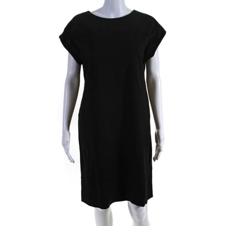 

Pre-owned|Carlisle Womens Suede Panel Shift Dress Brown Size 6