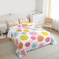 thumbnail image 3 of Homewish Cute Groovy Daisy Full Size Comforter Sets, Rustic Cartoon Flower Bedding Comforter Set, Teens Kids Boys Girls Reversible Bedding Sets, Luxury Bedroom Decor, 3 Pieces, 3 of 8