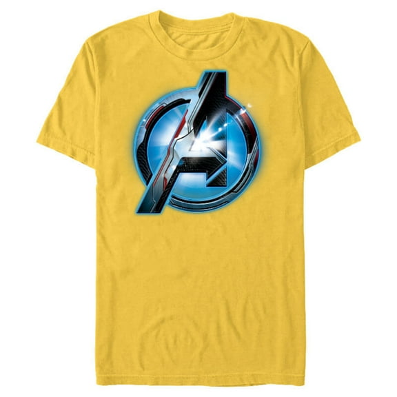 Marvel Avengers: Endgame Uniform Logo - Short Sleeve Blended T-Shirt for Adults - Customized-Yellow