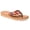 Frisco Stripe, variant on Hedy 2.0 - Summer Sandals for Women with a Classic Flip-Flop Design, Contoured Footbed, and Comfortable Straps, Black Solid, Size 8