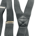 thumbnail image 4 of 1.5 Inch Mens Suspenders for Jeans Fully Strength X Back Full Elastic with Heavy Duty Clip Work Suspenders For Big And Tall, 4 of 7
