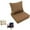 Coffee, variant on Patio Furniture Cushions Replacement, Outdoor Deep Seat Couch Cushion and Backrest Pillow with Waterproof Removable Cover for Sectional Sofa Set