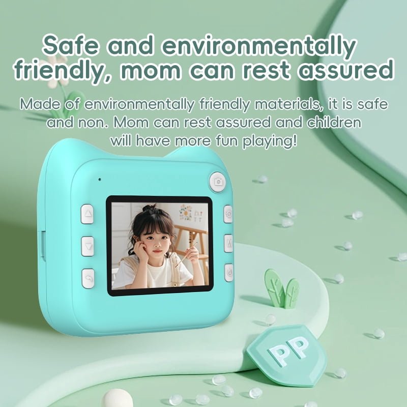 one-piece children's printer allows you to take photos and print them instantly, recording your growth and cherishing memories.