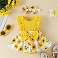 thumbnail image 5 of Akiihool Baby Girl Clothes Girls Outfit Baby Girl Coming Home Outfit Hunting Clothes for Girls (Yellow,3-6 Months), 5 of 5