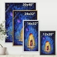 thumbnail image 4 of Designart 'Abstract Couple In Love Walks Under Glowing Umbrella' French Country Framed Canvas Wall Art Print, 4 of 5