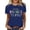 D386/Blue, variant on Afdoent Womens T Shirts Fashion Casual Crew Neck Letter Printed Short Sleeve T Shirt Top Tee Shirts For Women Trendy