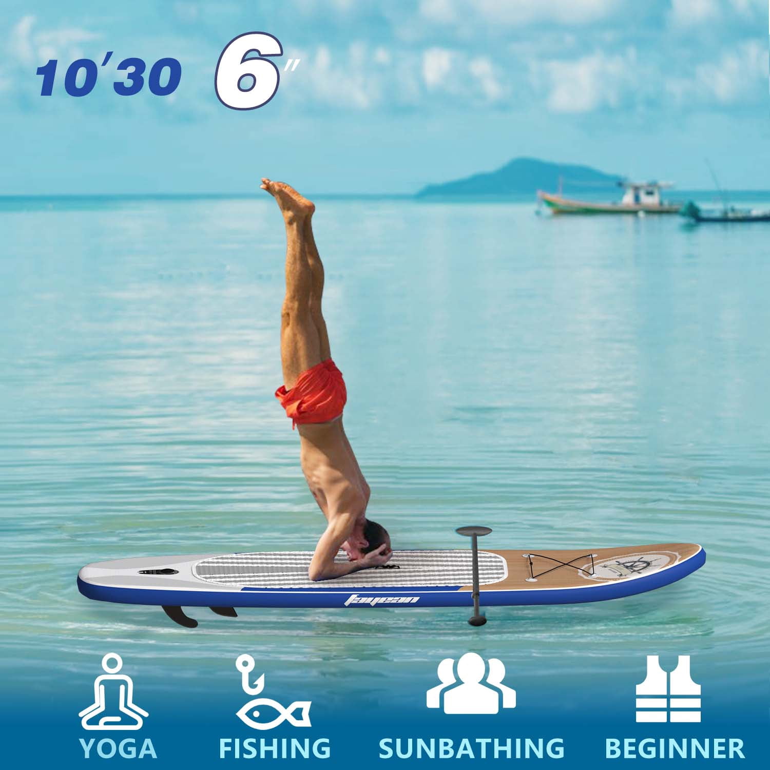 Inflatable Stand Up Paddle Board Non-Slip Deck Complete SUP Accessories 10.5'/11' x 33" x 6"