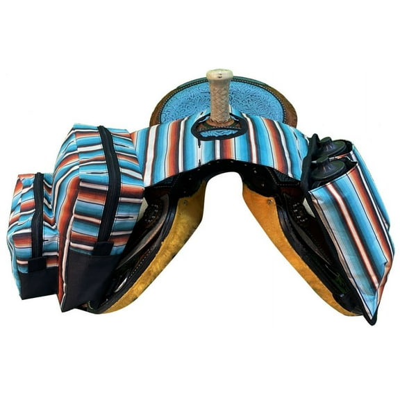 Showman Serape Print Insulated Horn Bag w/ Water Bottles