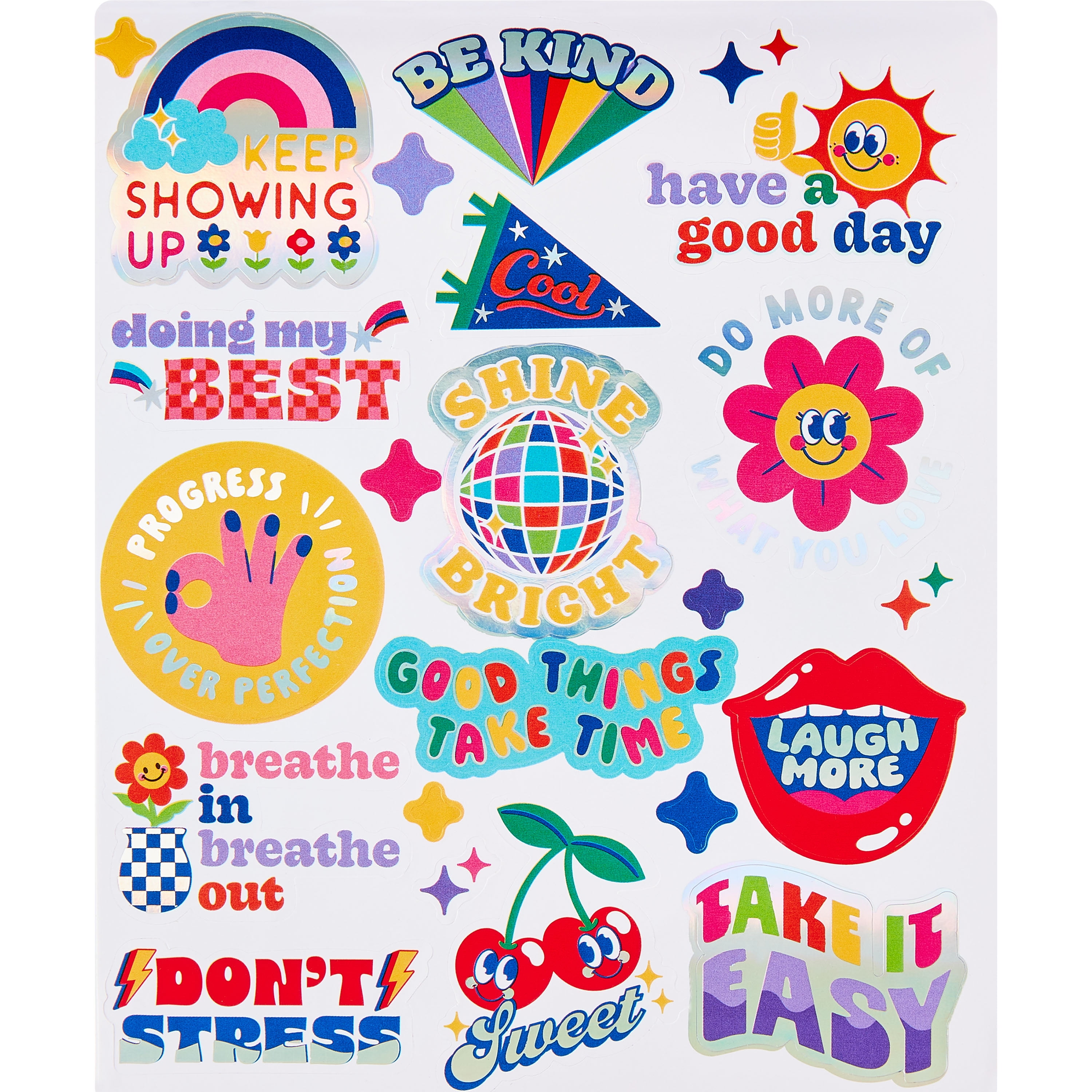 Hello Hobby Back to School Composition Sticker Book, 8 Sheets