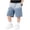 Blue01, variant on Boy's Baggy Jean Shorts with Pockets Trendy Wide Leg Knee Length Denim Short Summer Bottoms 3-15 Years