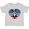 thumbnail image 3 of Inktastic Boston Terrier Dog US Flag July 4th Boys or Girls Toddler T-Shirt, 3 of 5