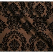 Flocked Damask Polyester Taffeta Fabric by the 5, 10, 15 and 20 Yard Increment, 58”/60” Wide, All Colors