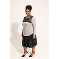 thumbnail image 4 of CASSIE LIZ Plus Size Sweatshirts 5X Long Sleeve Womens Tops Fall Crew Neck Khaki Leopard Print Shirts Fashion Lace Cheetah Loose Fit Tunics Winter Blouses Casual Pullovers 5XL 26W 28W, 4 of 7