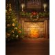 thumbnail image 1 of Fondos de fotografía ABPHQTO 150x220cm Árbol de Navidad y chimenea, suelo de madera gris para niños, 1 of 2