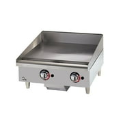 24 Gas Griddle w/ Manual Controls - 1 Steel Plate, Convertible