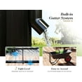 thumbnail image 4 of Jocisland 14x9.5x9 FT Pavilion Styled Greenhouse with Clear Panels Double Swing Doors, 6 FT Wall Height Hybrid Polycarbonate Greenhouse, Green Houses for Outdoors, Sunroom Black, 4 of 8
