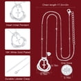 thumbnail image 5 of APSVO S925 Sterling Silver Plated Love Heart Initial Cross Necklaces for Women Girls CZ Letter B Pendant Chain Birthday Christmas Jewelry Gifts Teen Mom Wife Adults Stocking Stuffers for Kids Age, 5 of 8