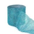 thumbnail image 6 of 1 Yard Sparkle Rhinestone Crystal Mesh Wrap Plastic Ribbon Wedding Decoration Pink Plastic, Rhinestone, 6 of 8
