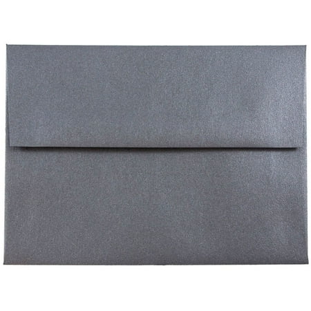 UPC: 0707152636667 | JAM Paper A6 Envelopes  4.8 x 6.5  Black Metallic  50/Pack