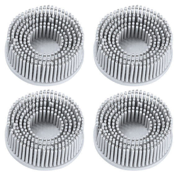 4pcs Bristle Disc 2" 120 Grit R-Type Abrasive Brush Coarse Bristle Disc, Gray