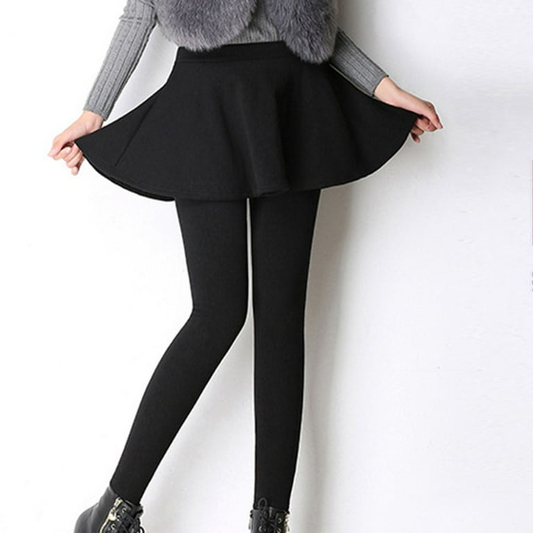 Thermal Leggings Winter Skirts With Leggings Skirt Fashion Fleece
