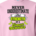 thumbnail image 3 of Inktastic Never Underestimate the Strength of a Cancer Survivor Non Hodgkins Lymphoma Adult Sweatshirt, 3 of 4