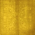 thumbnail image 1 of Ahgly Company Indoor Square Persian Yellow Traditional Area Rugs, 3' Square, 1 of 4