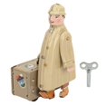 thumbnail image 1 of Wind Up Walking Traveler Toy Nostalgic Retro Clockwork Toy Adult Collection Tinplate Wind Up Toy Home Bar Decoration, 1 of 4