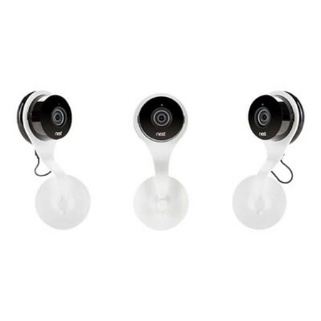 Wasserstein - 360° Swivel AC Outlet Mount for Nest Cam and Dropcam PRO Security Cameras - White
