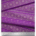 thumbnail image 2 of Soimoi Modal Satin Tissu Rayé & Mandala Kaléidoscope Tissu Imprimé par la Cour 42 Pouces de Large, 2 of 3