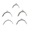 thumbnail image 4 of maskred 2x Sturdy And Durable Metal Purse Frame For Classically Vintage Kiss Clasp Lock silver 8.5CM 1Set, 4 of 6