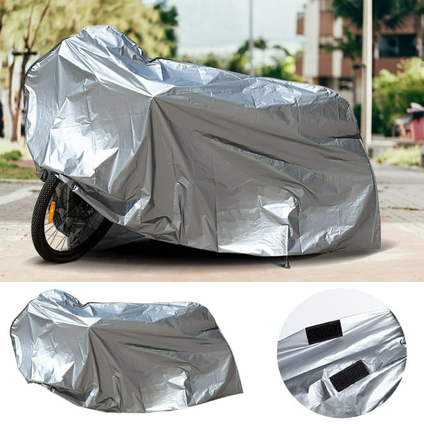 Motorcycle Cover PE Film Cover Scooter Cover Sun And Protection All Season Rain CoverFeatures:- **Universal **: Our motorcycle cover, measuring 230CM/90.5IN*130CM/51IN, is designed to accommodate