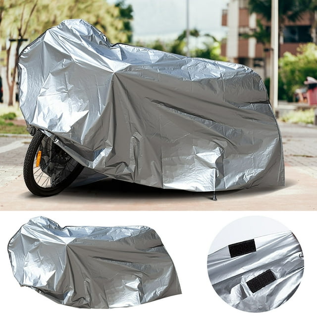 Aodebiao Motorcycle Cover All Weather Waterproof Sun UV Protection Heavy Duty Universal Fit PE EVA Durable Outdoor Storage Travel Shelter