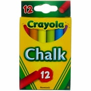 Crayola Colored Low Dust Chalk, 12Ct