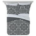 thumbnail image 2 of Mainstays Reversible Black & White Medallion Quilt, Standard Sham (1-Piece), 2 of 7