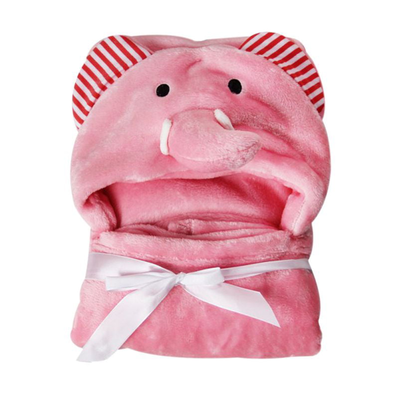 Newborn Infant Baby Soft Animal Hooded Blanket Bath Towel Kids Bathrobe G1HH Ho 