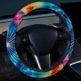 thumbnail image 2 of Tie Dye 14.5 Inch Printing PVC Leather Auto Accessories Steering Wheel Covers, 2 of 6