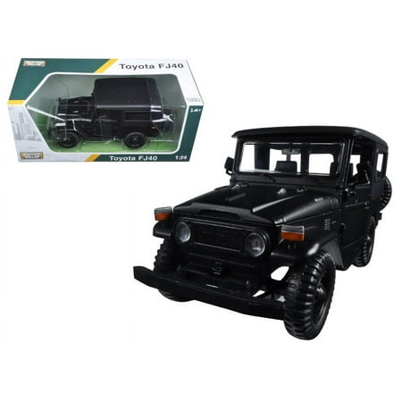 Toyota FJ40 Matt Black 1/24 Diecast Model Car by Motormax