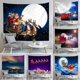 thumbnail image 4 of Tapiz navideño Accesorios de alce de Papá Noel Tapiz de pared de poliéster impreso con temática navideña para decoraciones de fiestas (150_x_130_cm), 4 of 5