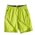 thumbnail image 3 of Hurxie Big and Tall Quick Drying Shorts Mens Casual Ice Jersey Shorts Elastic Waist Drawstring Summer Beach Short Green,XL, 3 of 7