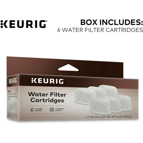 Keurig 6-Pack Water Filter Refill Cartridges, 6 Count