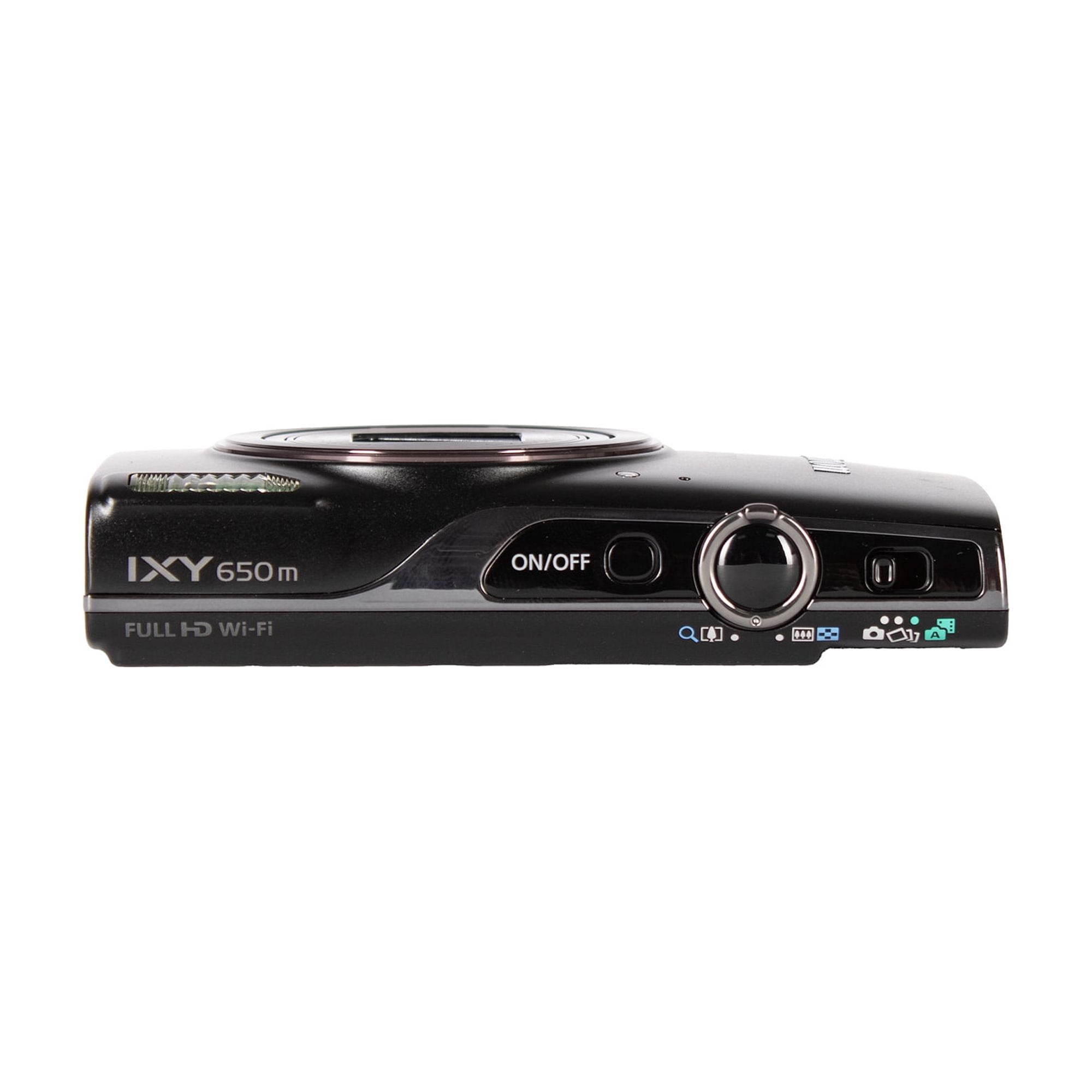 Canon IXY 650 HS Compact Camera 12x Zoom Black Bundle with 2x 64GB