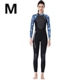 thumbnail image 3 of Divesail Setuits Buceo Traje de buceo Hombre y traje de mujer de manga larga pantalones largos Cuerpo completo Traje de baño Transpirable Deportes Pieles de buceo Mujeres Negro / azul 【M】 kenally OD003283-12, 3 of 7