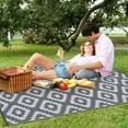 thumbnail image 5 of Outdoor Rug Waterproof for Patio Decor, Foldable Reversible Plastic Straw Area Rugs Mat for Camper, Outside Carpet for Rv, Deck, Porch, Picnic, Beach, Balcony, 5 of 7