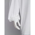 thumbnail image 6 of dPois Mens Praise Dance Pullover with Wide Leg Pants Solid Color Suit Liturgical Dancewear White XXL, 6 of 7