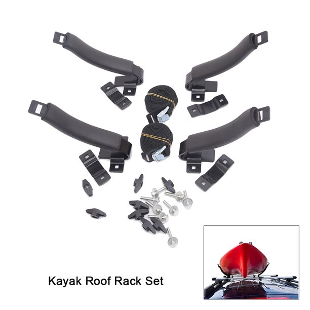 Universal Car SUV Roof Kayak Rack Set 4 Vracks Top Canoe Carrier
