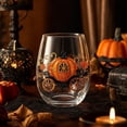 thumbnail image 4 of Halloween Drinking Glasses 13.5 Ounce 2D Spooky Themed Glass Cup, Halloween Party Supplies for Cocktails, Water, and Holiday Home Table Decor, Single Pack, 4 of 9