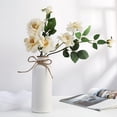 thumbnail image 4 of Simple European-style Ceramic Vase Home Decorations Ornaments White Decorative Crafts Vase Three-piece Set, 4 of 6