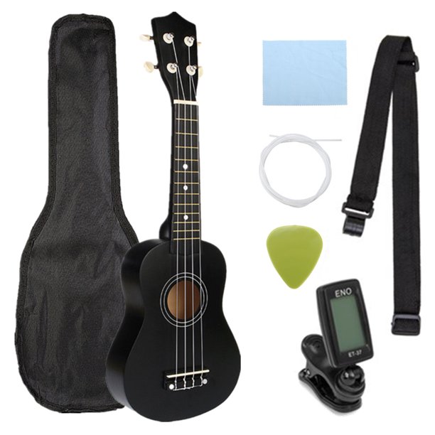 21'' Acoustic Basswood Ukulele Starter Kit AllInclusive Set w/ Carring